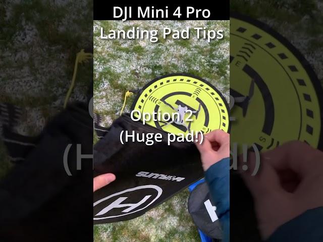 DJI Mini 4 Pro: Landing pad TIPS!  #dji #drone