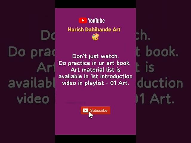 watch and learn in playlist.  #freeartclasses #share #harishdahihande #painting #harshartcreation