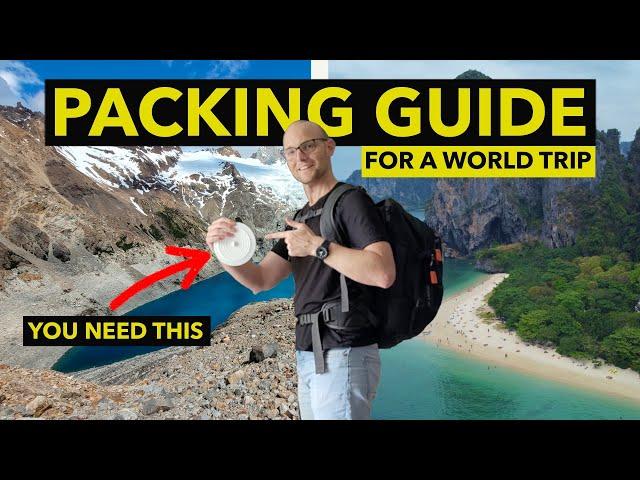 What to Pack for a BACKPACKING Trip Around The World (CARRY-ON ONLY).