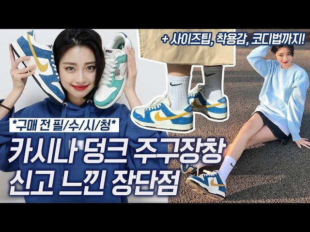 *구매전필수시청* 카시나 덩크, 주구장창 신고 느낀 장단점+사이즈, 착용감, 코디팁까지! / NIKE KASINA DUNK LOW / 나이키 카시나 덩크 로우