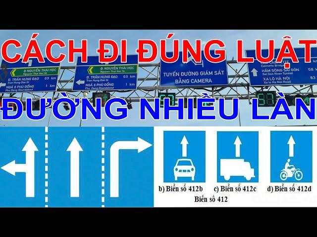 Bổ túc tay lái nâng cao - đọc hiểu đèn tín hiệu giao thông trên những đoạn đường nhiều làn