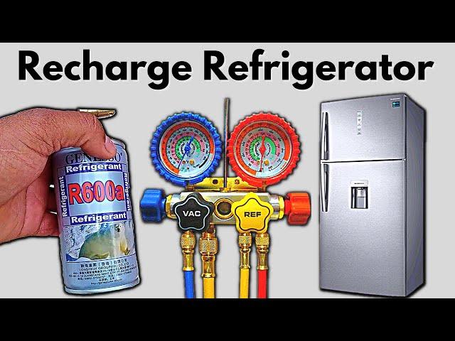 How To Charge Refrigerator with R600A Freon/Refrigerant