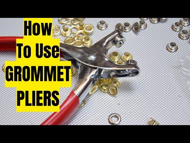 How To Use Grommet Pliers; Paxcoo Grommet Pliers Kit Review