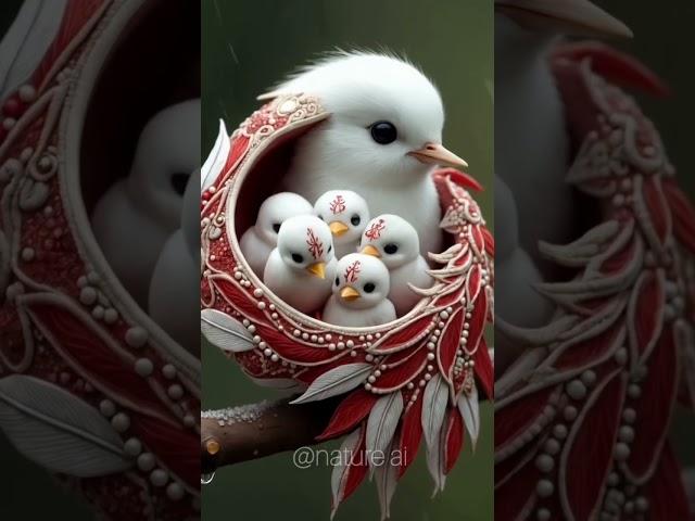 Unbelievable Bird Mom Moment!" #nature#mother #birds #parrot#shorts#owl#ai #rain