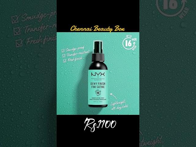 NYX Setting Spray Dewy Available in Chennai Beauty Box Cosmetic #latest #viralvideo #cosmeticshop