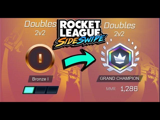 HOW TO RANK UP IN ROCKET LEAGUE SIDESWIPE | 2v2 BRONZE TO DIAMOND