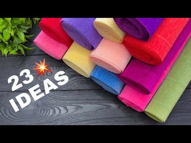 23 IDEAS  Crepe Paper Decoration Ideas Crepe Paper Flowers