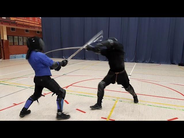 Keith Farrell and Jan Chodkiewicz sparring.