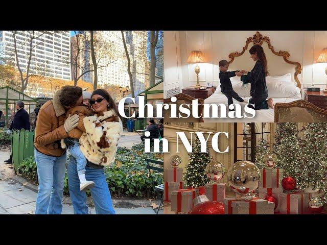 Christmas in NYC | Staying at the Plaza Hotel, Bryant Park & more!