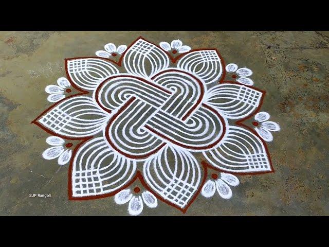 Aavani madham Rangoli / easy padi kolam / Friday muggulu