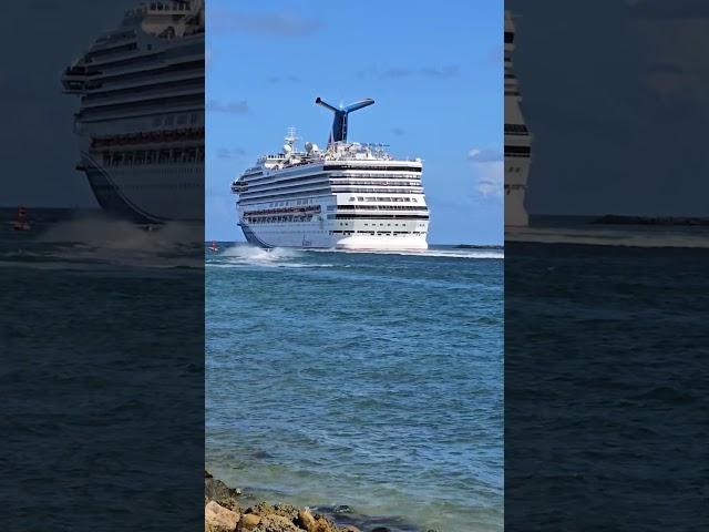 Carnival Sunrise leaving Miami #cruise #vacation #caribbean #music #sailing