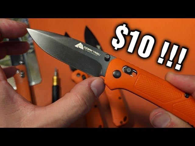 The Ultimate $10 knife?! (D2 Steel, bearings, crossbar lock, AND sold at WALMART)