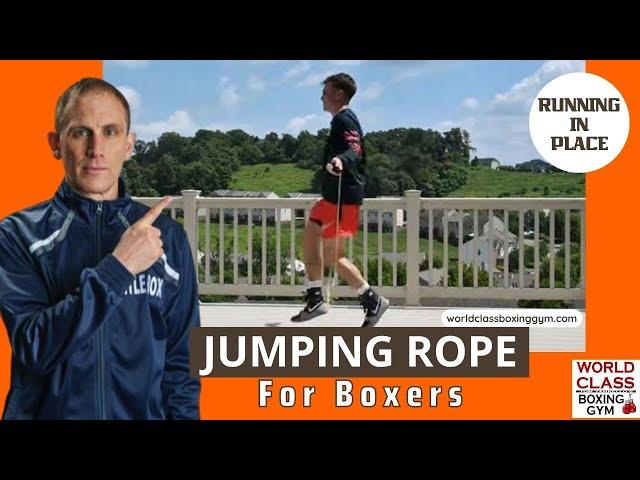 Jumping Rope for Boxing - Running In Place with Speed Changes