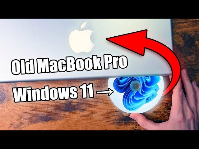 Installing Windows 11 on a MacBook Pro from 2007...
