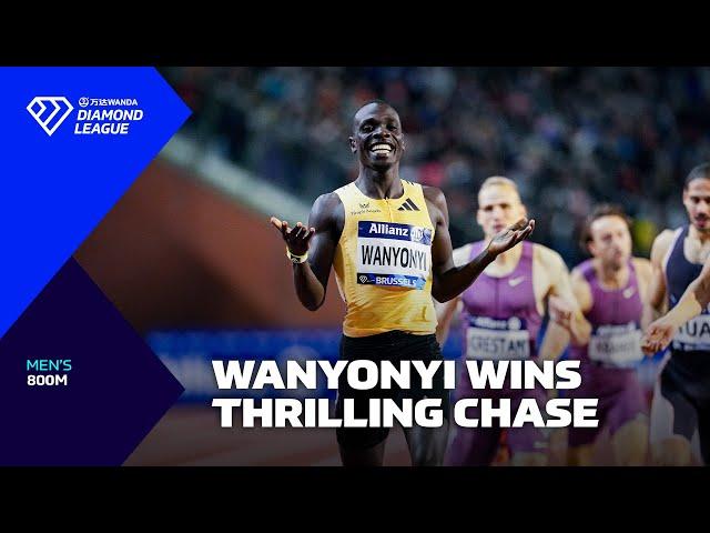 Emmanuel Wanyonyi digs deep to defend 800m Diamond Trophy in Brussels - Wanda Diamond League 2024