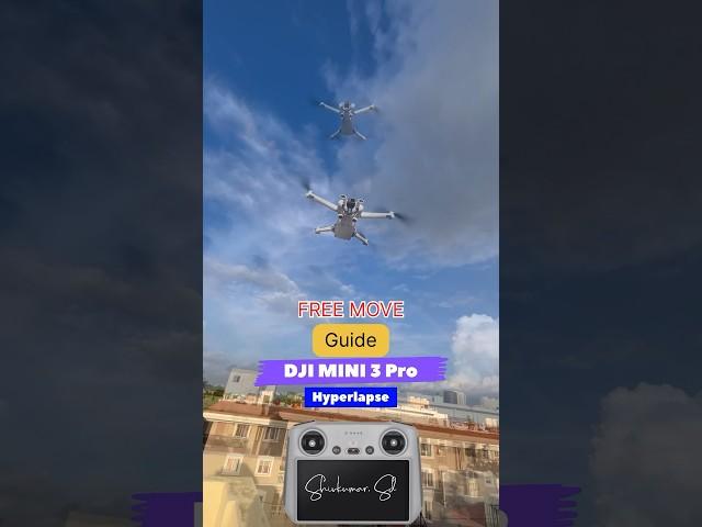 DJI DRONE free move Hyperlapse guide#djimini4pro #dji #drone #djidrone