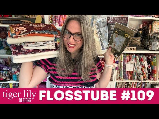 Flosstube 109 - Stitching, Quilting & Knitting  - WIPS, Sweaters, Quilts & More