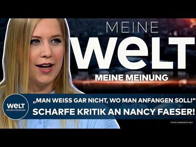 BEATRICE ACHTERBERG: "Man weiß gar nicht, wo man anfangen soll!" Volle Breitseite gegen Nancy Faeser