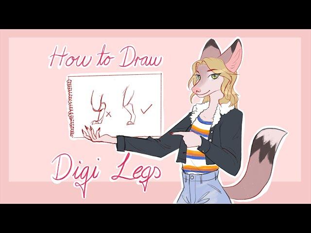 How to Draw Digi Legs for Furry Characters