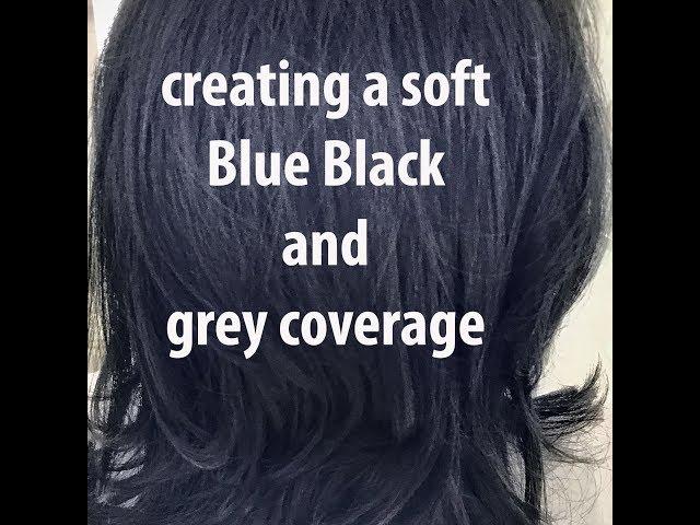 creating Blue Black Haircolor