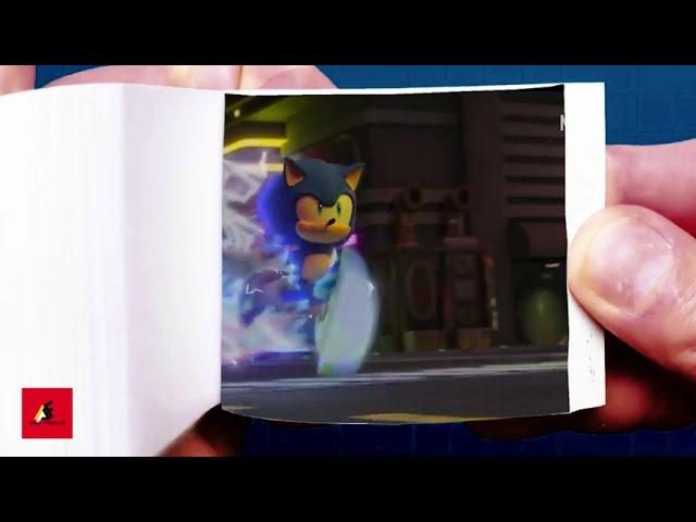 SONIC PRIME animation flipbook