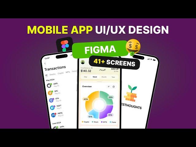  Stunning Investment App Design! | 40+ Screens of UI-UX Excellence 