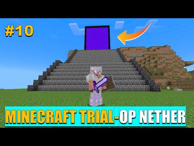 Minecraft Trial Gameplay Part 10: I Made A Huge Nether Portal | MrArifGT