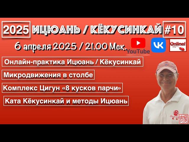 Ицюань / Кёкусинкай-10 (2025) Онлайн-практика / Микродвижения в столбе / Цигун, Кёкусинкай, Ицюань