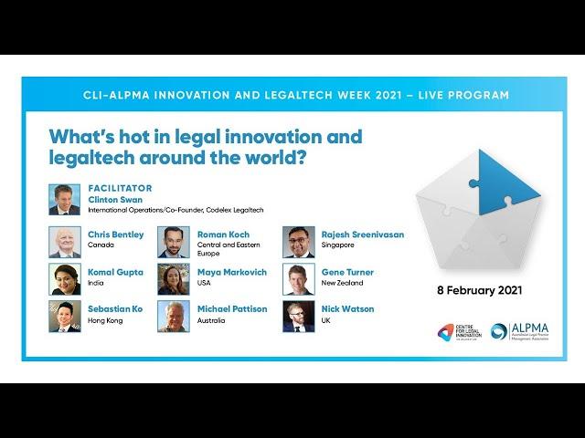 What’s hot in legal innovation and legaltech around the world?