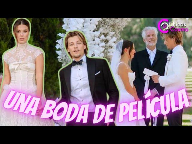 ASÍ FUE LA LUJOSA BODA ITALIANA DE MILLIE BOBBY BROWN DONDE LUCIO 4 VESTIDOS#milliebobbybrown