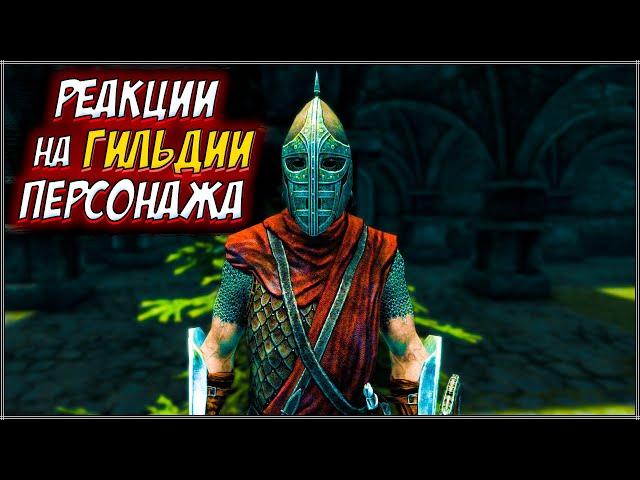 Skyrim ٠ Реакции Стражников на Гильдию Персонажа в Skyrim