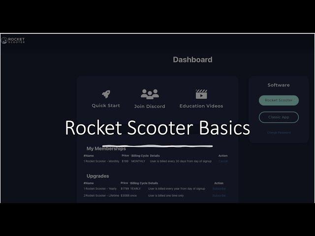 Rocket Scooter Fundamental Concepts