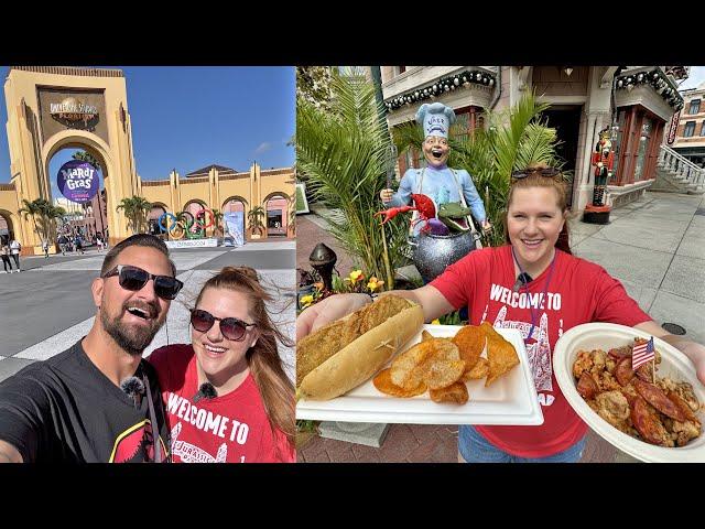 Trying Food From All Over The World At Universal Studios Mardi Gras 2024! What's New Around The Park
