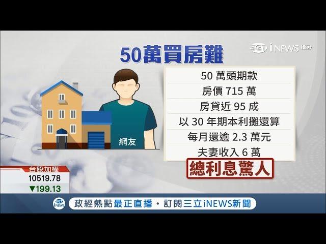 聽完梁靜茹勇氣還是"沒勇氣買房" 頭期款50萬想買新房網友急勸:別衝動｜記者 邱子玲 古高樹｜【台灣要聞。先知道】20181005｜三立iNEWS