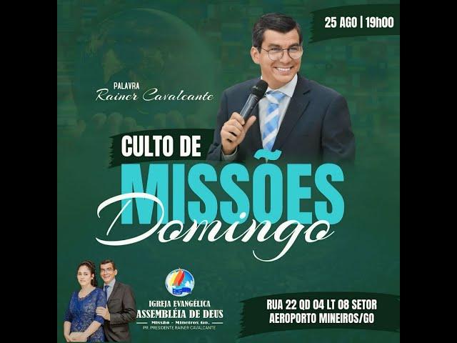 Culto de Missões | Ao vivo  |  25/08/2024