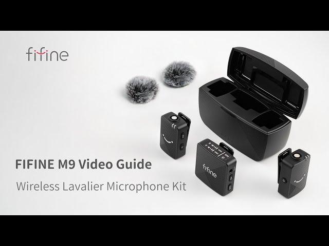 [Tutorial] of Using FIFINE M9 Wireless Lav Mic on iPhone/Android/Camera with Charge Case & Controls