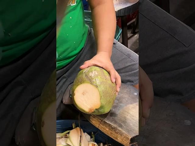 Thai Coconut Cutting Skills - Fruit Cutting Skills