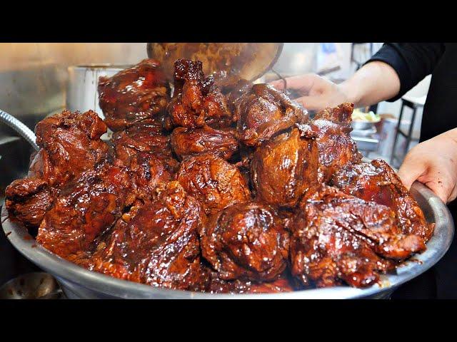 1000 bowls sold every day! Original Chinese Meat Noodles / korean street food