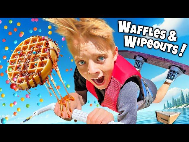 Waffles...AND WIPEOUTS? Kids Wakeboard and Dessert Adventure in Myrtle Beach!