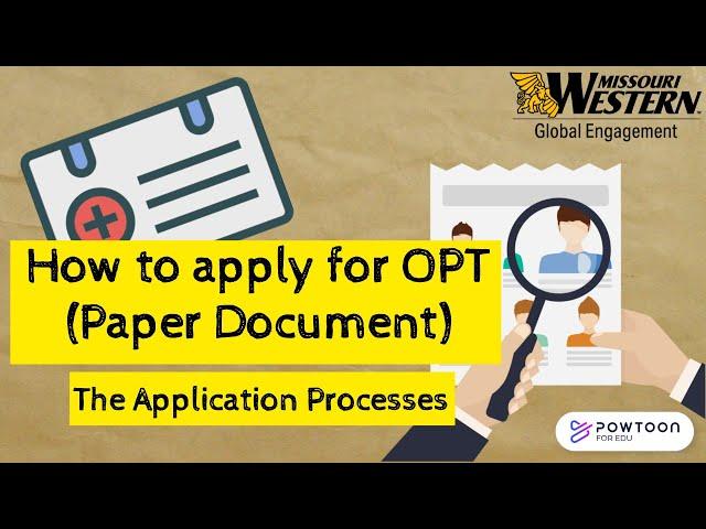 How to apply OPT