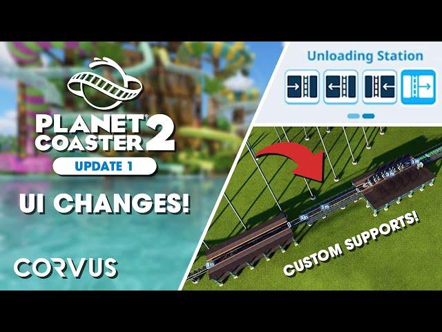 NEW FEATURES & FIXES!   Planet Coaster 2 Update 1