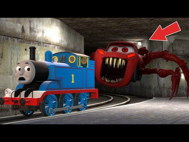 Big & Small Lightning McQueen Vs Thomas The Tank Engine in Garry's Mod