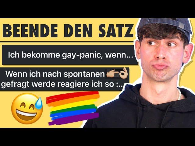 Das DÜMMSTE Vorurteil über Schwule... Beende den Satz ️‍ LGBTQ+ Edition