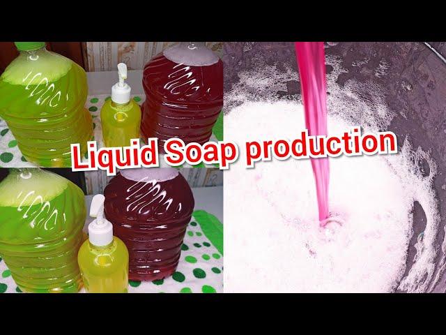 MAKE THIS LIQUID SOAP NOW!! how to make Liquid soap for selling.