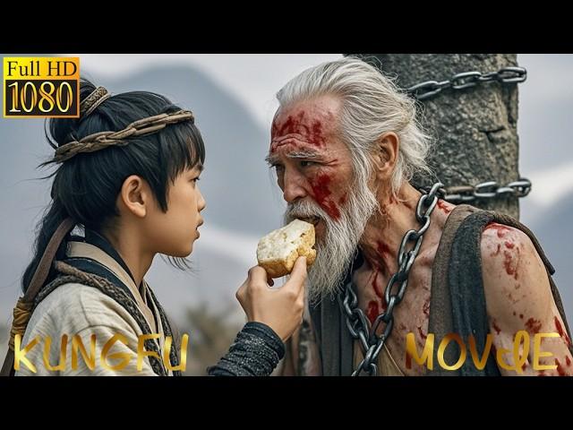 Kung fu movie! A beggar saves an old man, who is a master and teaches him unbeatable skills! #movie