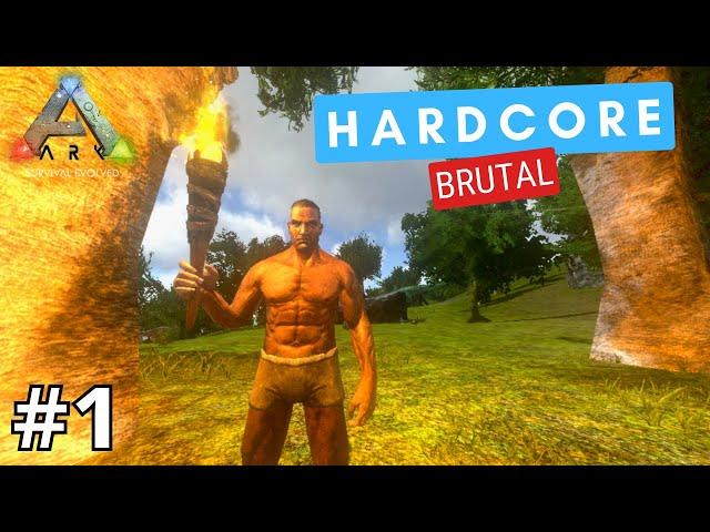 SURVIVING 100 DAYS HARDCORE BRUTAL | DAY 1-13 | ARK SURVIVAL MOBILE