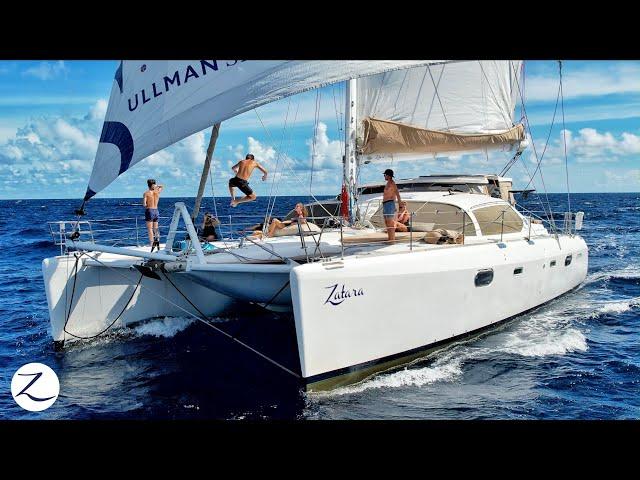 CATAMARAN SAILING in the Caribbean  (with a crew of 8!) Ep 306