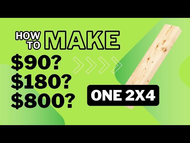 Easy woodworking project to REALISTICALLY Make Money