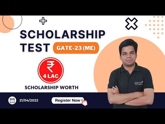 Scholarship Test | GATE-2023 (ME)