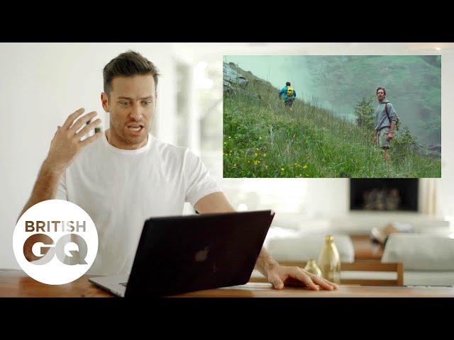 Armie Hammer breaks down the Call Me By Your Name waterfall scene | British GQ